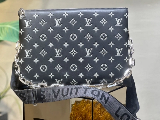 Replica Louis Vuitton Coussin Monogram Lambskin Mm M21661 Black/Gray